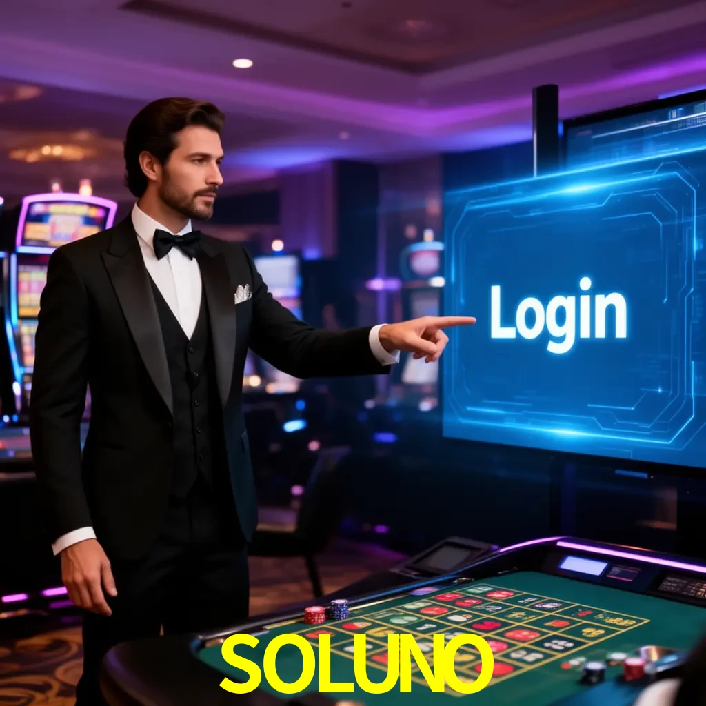 SOLUNO Login - OTP, cuenta y soporte Pantalla SOLUNO Login con OTP, contraseña, cuenta segura y soporte móvil